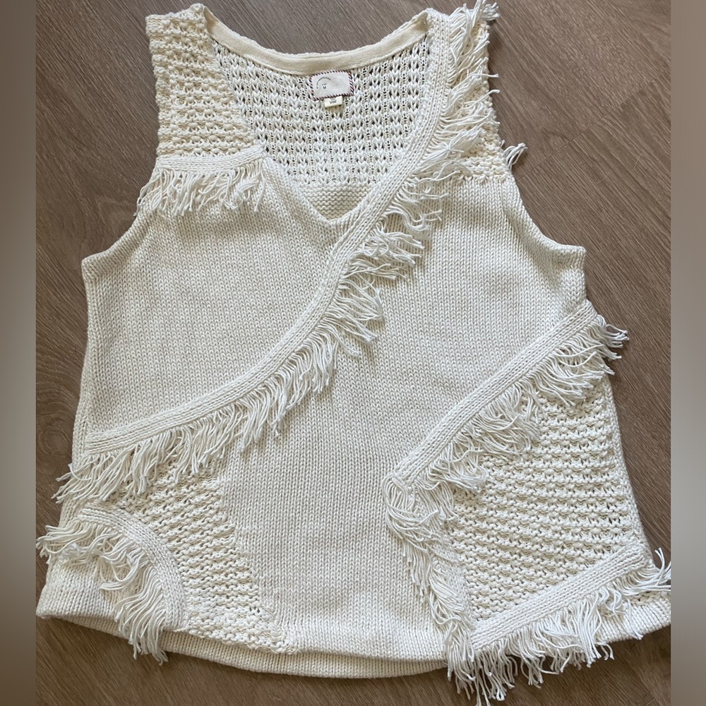 White knit tank from Anthropologie! Size M